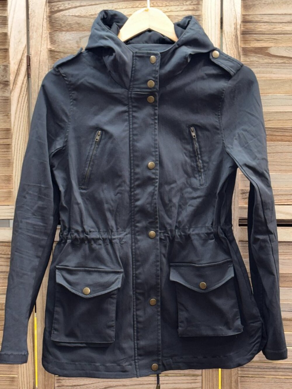 Eden Society Stretch Anorak Cargo Jacket Charcoal S